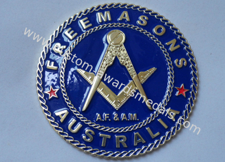 Ferro de chapeamento do ouro ou bronze ou cobre A.F. &amp; A M. Adesivo Emblema
