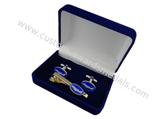 Bronze relativo à promoção ou botão de punho de cobre ou liga de zinco de Air Force One com esmalte macio, chapeamento de ouro