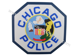 Bolacha do PVC da polícia feita sob encomenda de Chicago 2D, bolachas feitas sob encomenda da bebida para a bebida, cerveja