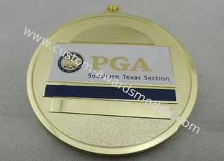 O ferro da seção de PGA Texas/medalha do sul do bronze/cobre com o esmalte sintético, liga de zinco morre carcaça
