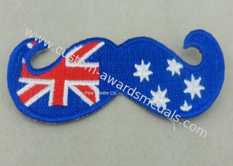 O bordado feito sob encomenda tecido Austrália remenda a lapela para o negócio