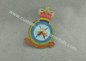 Pin macio transparente liga de zinco do esmalte, crachás militares do Pin de Royal Air Force da honra