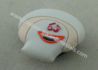 A sapata de borracha decora Pin da lapela do PVC 3D, faixa de pulso relativa à promoção do quadro da foto do PVC
