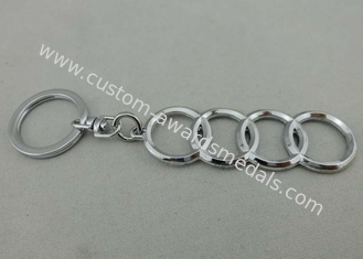 Porta-chaves elegante e relativa à promoção de Keychain/Audi com chapeamento de cromo