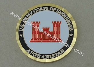 Corpo do exército dos EUA de moedas personalizadas coordenadores com material e borda de bronze da corda