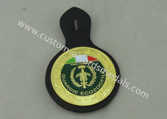 Guardie Ecozoofile liga de zinco morre portas-chaves de couro personalizadas da carcaça com chapeamento de ouro