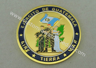 As moedas de EJERCITO DE Guatemala Personalized por liga de zinco morrem carcaça e chapeamento de ouro