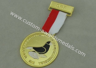 O costume sintético do esmalte DRF concede o chapeamento de ouro das medalhas liga de zinco com medalha da fita