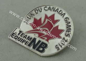 Pin macio da lapela do esmalte dos jogos de JEUX DU Canadá com chapeamento do bronze/níquel