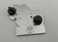 Emblema do Pin de Disney do grupo de câmera do NBC pelo esmalte liga de zinco, sintético, níquel preto, brilho enchido
