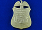 O emblema federal carimbado bronze da investigação do departamento, emblemas da lembrança do grampo com morre molde, morre golpeado, carimbado