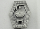 O emblema liga de zinco do guerreiro 3D, metal de prata antigo do grampo da lembrança do chapeamento Badges