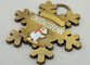 Emblemas personalizados 2D ou da lembrança 3D/emblema do esqui com ouro antigo, níquel, chapeamento de bronze