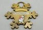 Emblemas personalizados 2D ou da lembrança 3D/emblema do esqui com ouro antigo, níquel, chapeamento de bronze