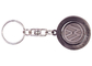 Cobre personalizado que carimba a porta-chaves, chapeamento de níquel Keychains relativo à promoção com logotipo