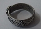 A lembrança comemorada Badges o anel do metal com peltre, prata antiga