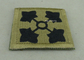 Ferro feito sob encomenda bordado da força aérea de E.U. na lapela dos vestuários dos remendos para o exército