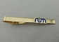 barra de laço personalizada do chapeamento de ouro de 15 milímetros, cobre feito sob encomenda de 1 polegada para homens