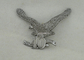 3D emblema militar liga de zinco personalizado, crachá de prata antigo do Pin da polícia