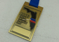 Medalha de bronze antiga do esmalte do metal para esportes da maratona com revestimento do ouro