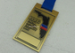 Medalha de bronze antiga do esmalte do metal para esportes da maratona com revestimento do ouro