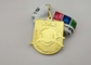O medalhão personalizado do futebol do futebol morre medalhas do molde, concessões bronzeadas do desafio da polícia