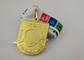 O medalhão personalizado do futebol do futebol morre medalhas do molde, concessões bronzeadas do desafio da polícia