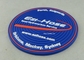 Pousa-copos macia personalizada do PVC com carta do diâmetro 9cm Pantone da impressão do logotipo