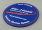 Pousa-copos macia personalizada do PVC com carta do diâmetro 9cm Pantone da impressão do logotipo