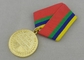 Medalhas das concessões do ouro/medalha da recompensa com projeto 3D liga de zinco e fita feitas sob encomenda combinada