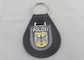Porta-chaves de couro personalizada ferro do couro de Keychains e de Alemanha Polizei