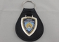 Keychains de couro personalizado 1,5 milímetros, porta-chaves do couro da cidade NY com chapeamento de níquel