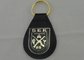 Porta-chaves Keychains de couro personalizado ferro do couro da SEK com chapeamento de bronze