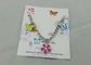 Porta-chaves relativa à promoção do bracelete da borboleta, ferro carimbado com esmalte macio