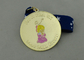 Medalha do esmalte dos eventos da raiva da estrada do chapeamento de ouro com a fita para a reunião de esporte