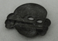 A lembrança de prata antiga do crânio do chapeamento Badges o bronze carimbado com Pin do broche