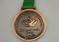 Medalhas redondas da raça 5k, medalhas ligas de zinco da luta romana do voleibol 3D do ferro