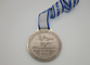 Medalhas running da raça do esmalte macio, fita feita sob encomenda do pescoço das medalhas da raça 5K
