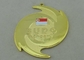 3D morrem medalhas do molde para a academia de Budo/liga de zinco com chapeamento de ouro