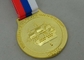 3D Rússia material liga de zinco morrem chapeamento de ouro das medalhas do molde 45 milímetros