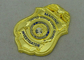A polícia da guarda costeira dos EUA Badge morre chapeamento de ouro da carcaça 3/4 de polegada