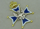 os emblemas memoráveis da coroa 3D morrem carcaça e prata que chapeiam 2,5 polegadas