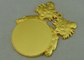 80 milímetros 3D morrem medalhas do molde do palhaço para o carnaval, liga de zinco com chapeamento de ouro enevoado
