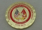 238th A moeda do aniversário do Corpo dos Marines dos Estados Unidos, reveste o chapeamento de ouro carimbado 1 3/4 de polegada