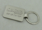 2.5mm auto Keychain relativo à promoção liga de zinco morrem carcaça com chapeamento de prata enevoado