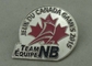 Pin macio da lapela do esmalte dos jogos de JEUX DU Canadá com chapeamento do bronze/níquel