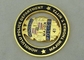 O esmalte macio personalizou o departamento da polícia de Honolulu das moedas, moeda liga de zinco do chapeamento de ouro 3D 2,5 polegadas
