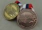 Medalha running liga de zinco de Rússia, medalhas antigas da fita do chapeamento de cobre