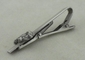 A prata antiga personalizou a barra de laço e o botão de punho, aderência de laço 3D liga de zinco