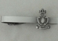 A prata antiga personalizou a barra de laço e o botão de punho, aderência de laço 3D liga de zinco